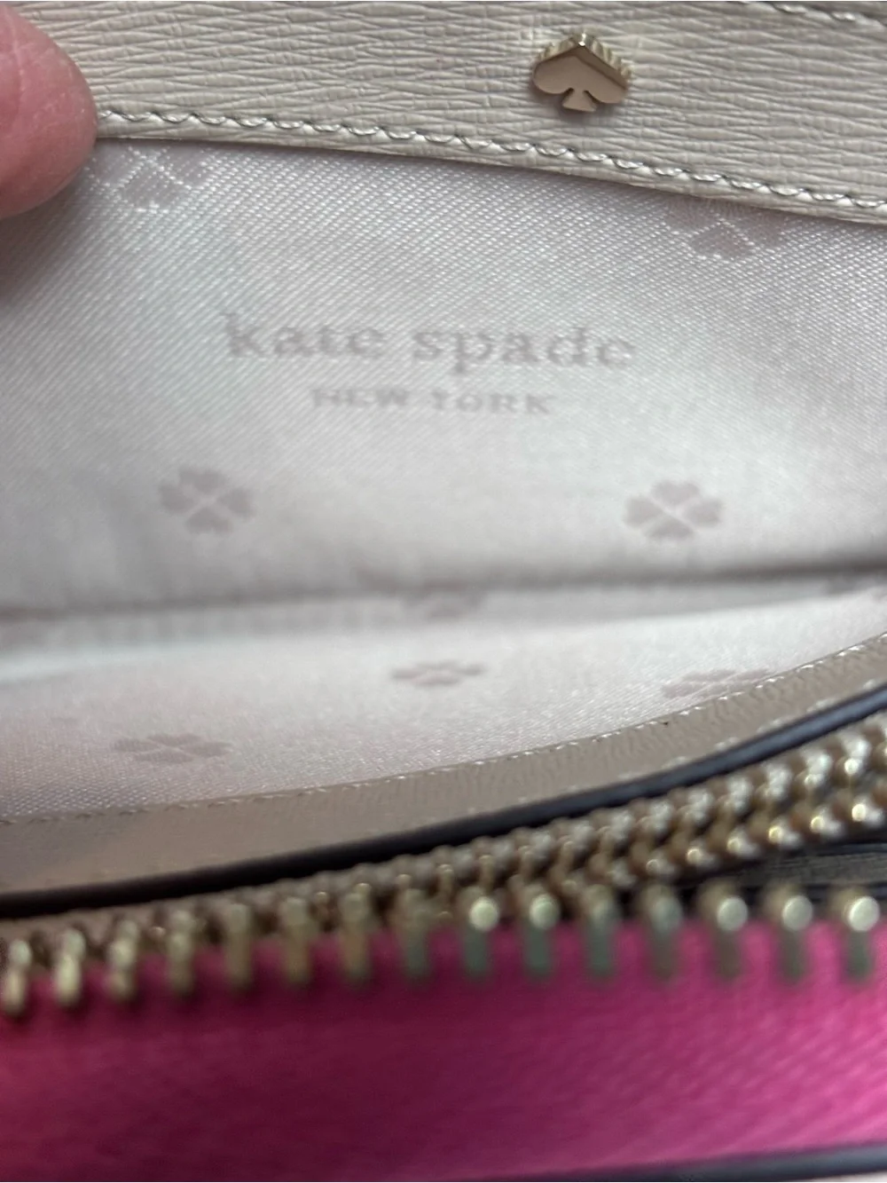 Kate Spade Vibrant Hot Pink Zip Around Continental Wallet